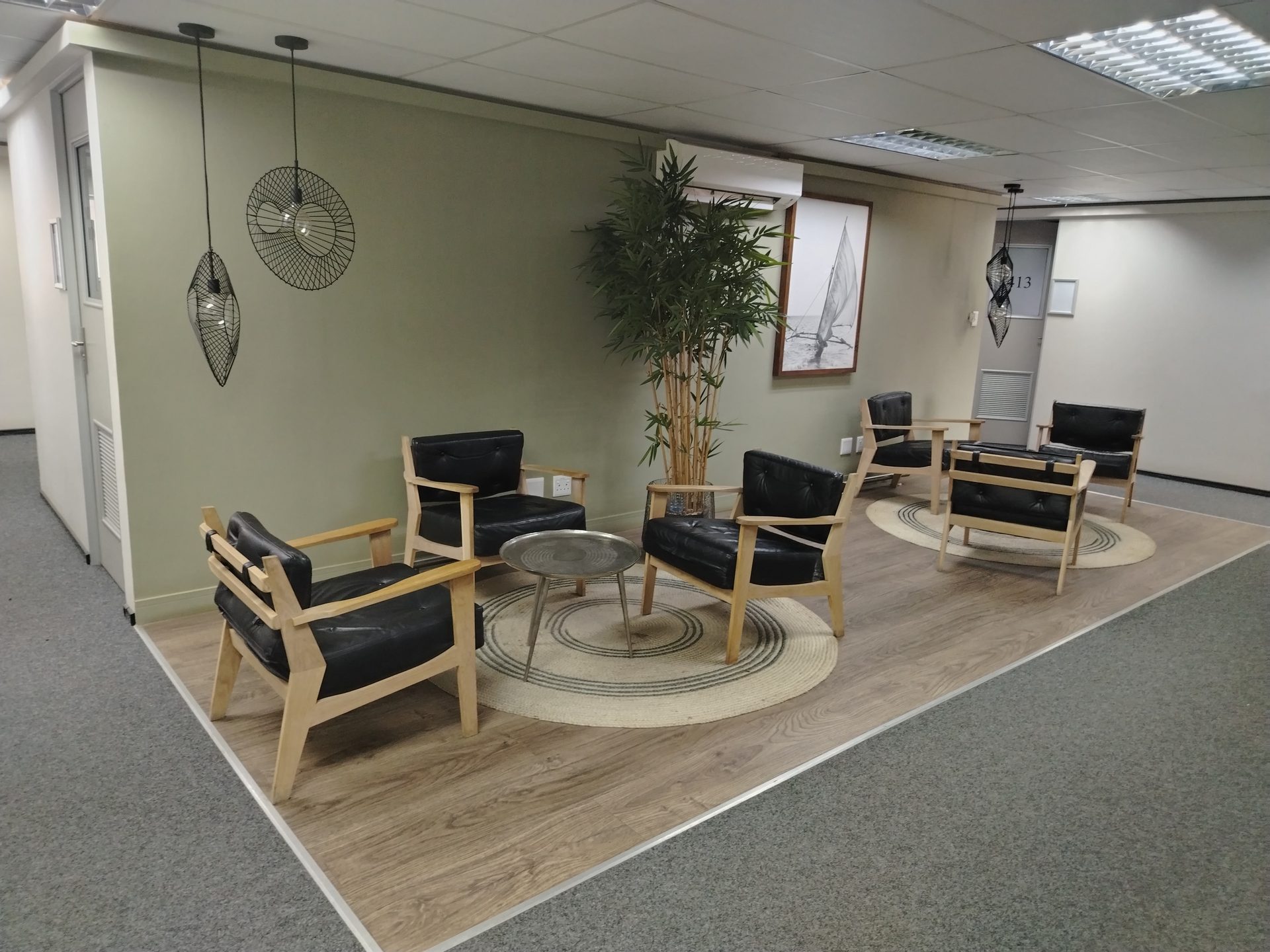Esselen Towers lounge and office floor