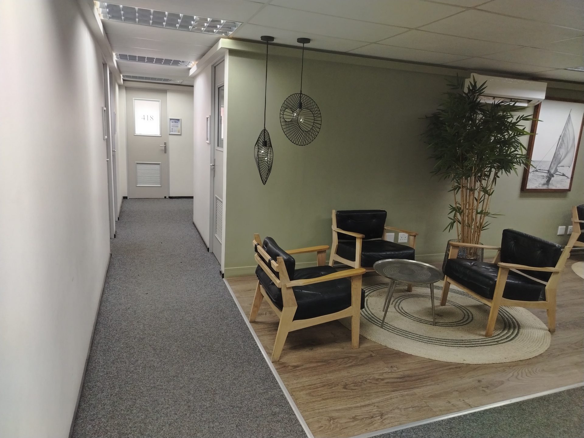 Office corridor and suites